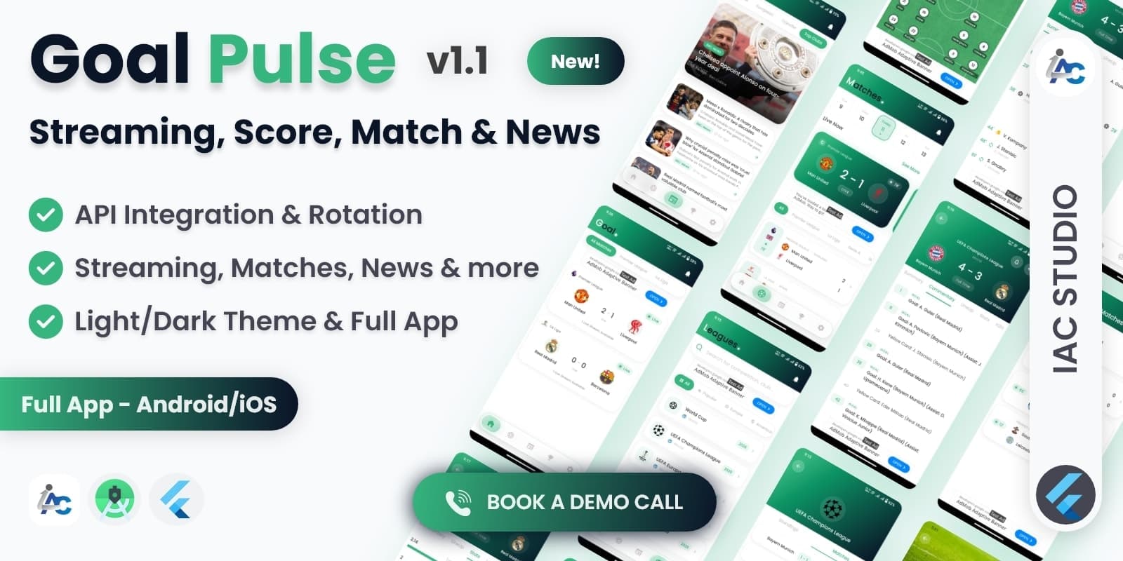GoalPulse — football match center app by iAC Studio